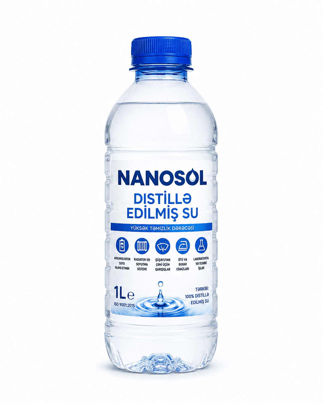 Distillə edilmiş su Nanosol 1L