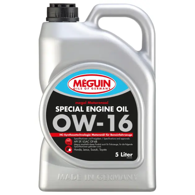 meguin megol special engine oil sae 0w 16 motoroel 5 liter