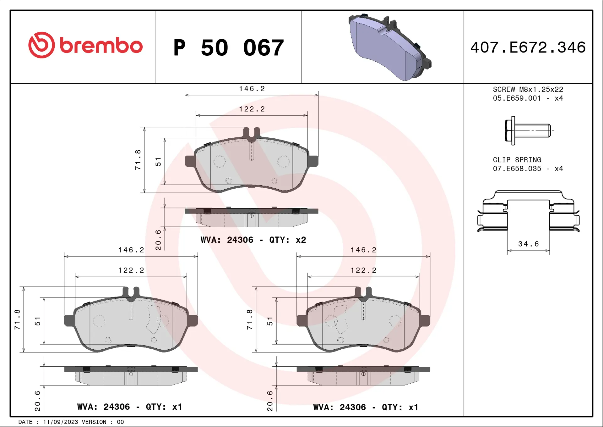 BREMBO P50067 - Image 2